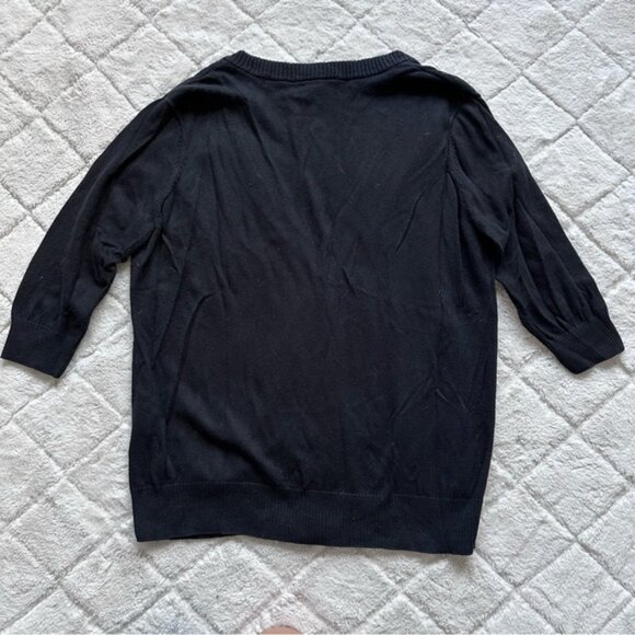 Torrid | Black Open Front Button Cardigan | Size 2 - Picture 3 of 10